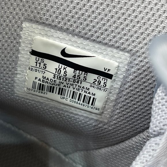 Nike Air Force 1 High 07 'pure platinum/wolf grey-white all suede (no box) - Picture 9 of 9